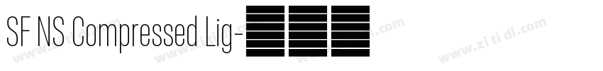 SF NS Compressed Lig字体转换